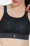 Zelocity Quick Dry Sports Bra With Removable Padding - Dark Slate — thumbnail 5